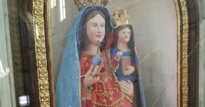 Madonna di Carpineto nel Santuario. Ph Leo De Rocco, particolare