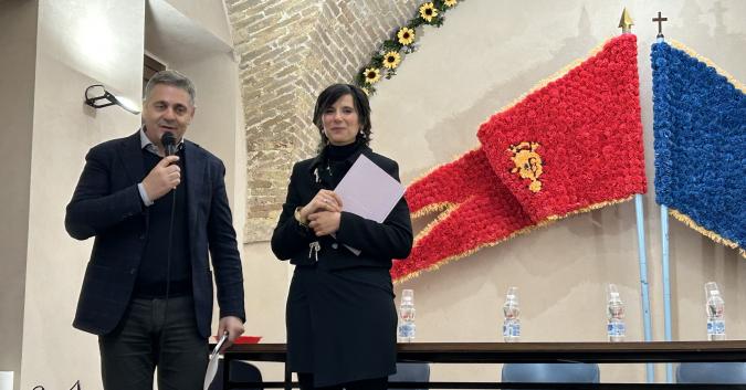 il sindaco Renzo Di Lizio e la consigliera Barbara D'Orazio